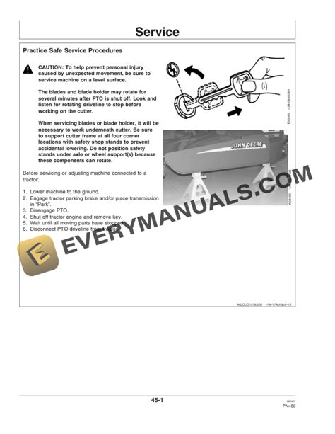 John Deere MX5, MX6 and MX7 Rotary Cutter Operator Manual OMW49746