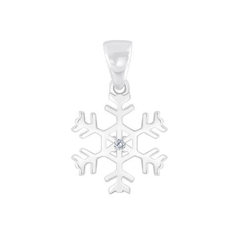 925 Silver Jewelry | Silver Snowflake Pendant - 4534