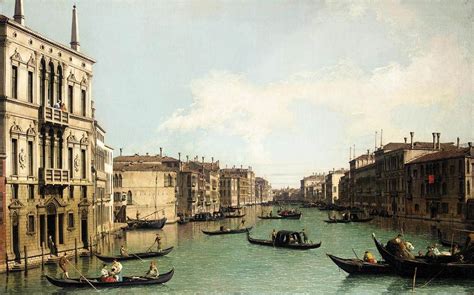 Venice: The Grand Canal, Looking North - Canaletto - WikiPaintings.org ...