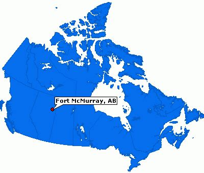 Fort McMurray Map - Canada