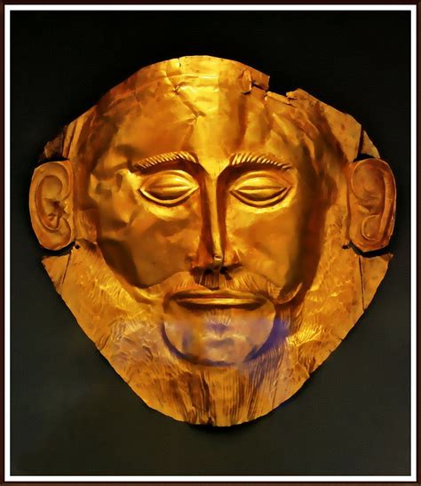 National Archaeological Museum. The golden mask of Agamemnon Athens - Greece. | Mycenae, Greek ...