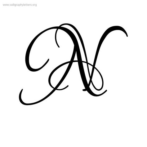 Cursive N Font