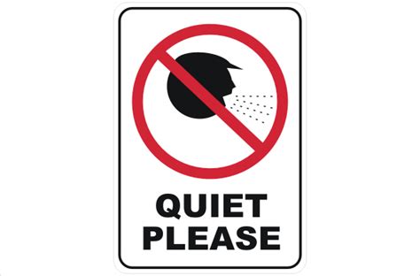 Quiet Please P2227 - National Safety Signs