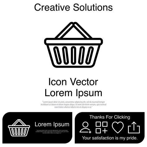 Market Basket Icon Vector EPS 10 6752623 Vector Art at Vecteezy