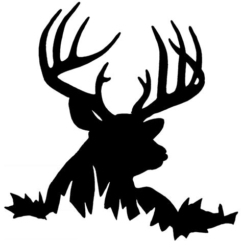 Deer Head Silhouette Vector Free at Vectorified.com | Collection of ...