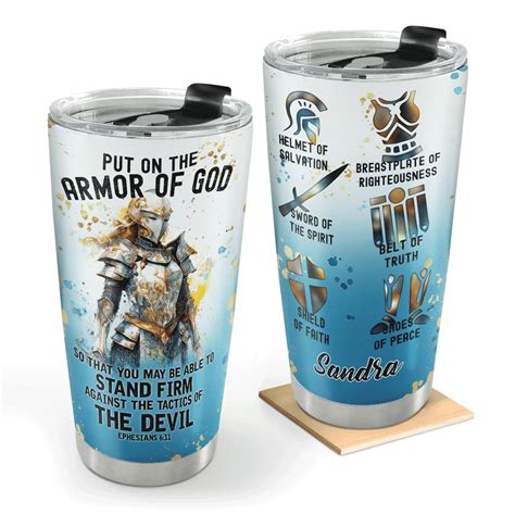 Armor Of God | Personalized Stainless Steel Tumbler SSTH845 – Jesuspirit