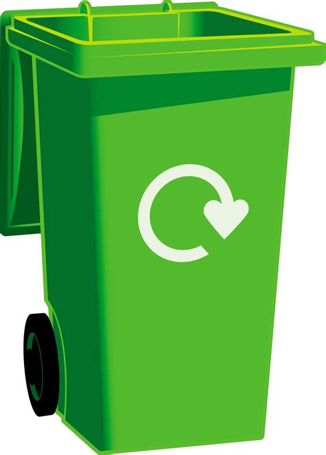 Green Trash Can Png Clip Art Image Garbage Can Clipart Transparent ...