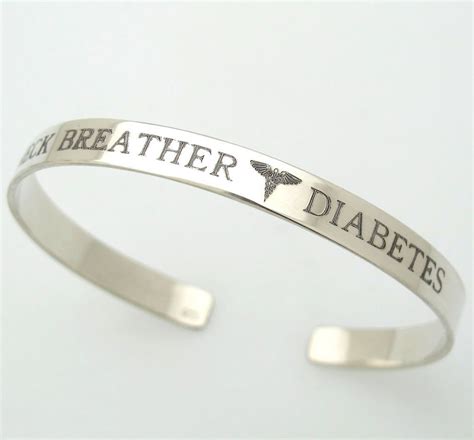 Diabetes Alert Bracelet. Medical Alert Bracelet Personalized - Etsy