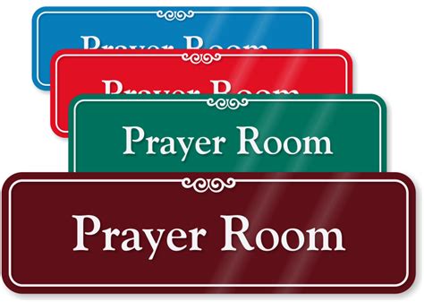 Prayer Room Signs - Church Office Door Signs at Best Price