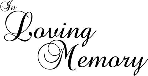 Free In Loving Memory Png Download Free In Loving Memory Png Png | Images and Photos finder