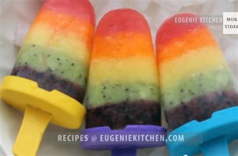 Foodista | Radical Rainbow Ice Pops