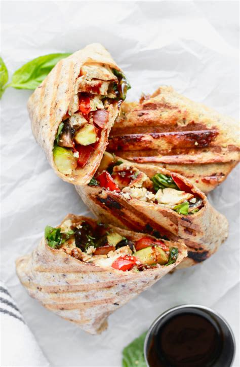 Healthy Grilled Chicken and Veggie Wrap | Nutrition in the Kitch