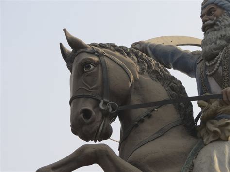 Equestrian statue of Jassa Singh Ramgarhia in Amritsar, Punjab India