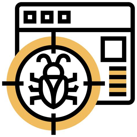 Malware Meticulous Yellow shadow icon