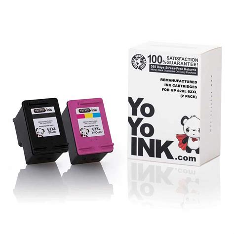 HP 62XL Black & Color Ink Cartridge, Remanufactured | YoyoInk