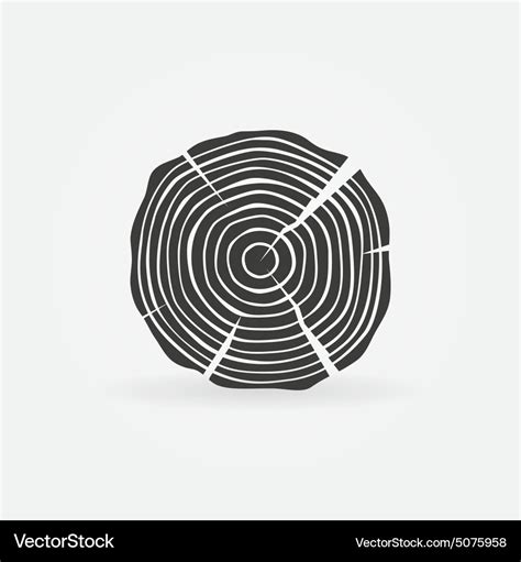 Wood icon or sawmill logo Royalty Free Vector Image