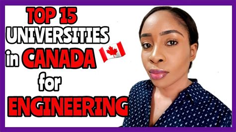 TOP 15 Universities in Canada 🇨🇦 to study Engineering | BEST ...