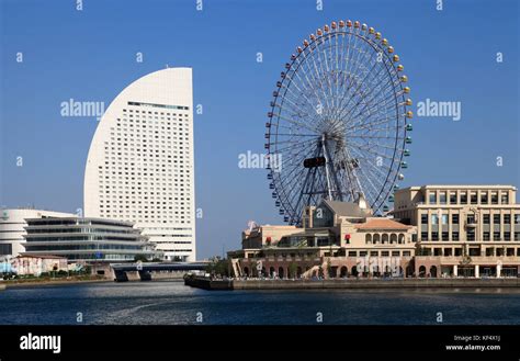 Japan, Yokohama, Minato Mirai, InterContinental, Ferris Wheel Stock Photo - Alamy