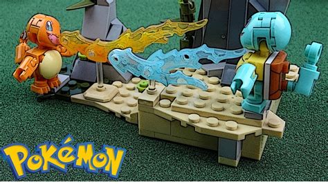 Charmander vs Squirtle! Lego Mega Construx Pokemon Battle - YouTube