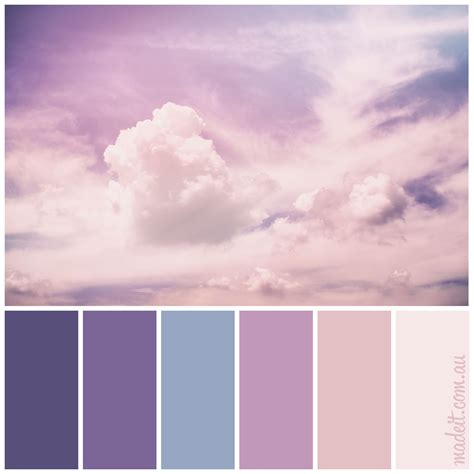 Dreamy pastel skies.... a heavenly colour palette to inspire creativity ...