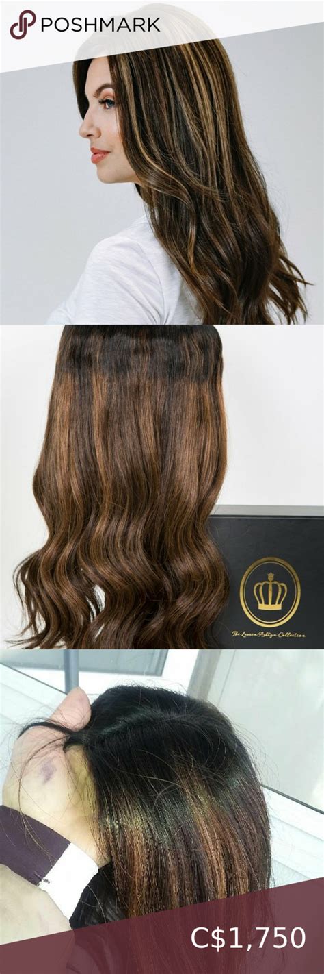 LAUREN ASHTYN EUROPEAN LUXURY 12-18” FULL VOLUME EXTENSION HUMAN HAIR ...