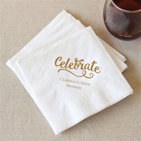 Personalized Birthday Party Napkins | Beau-coup