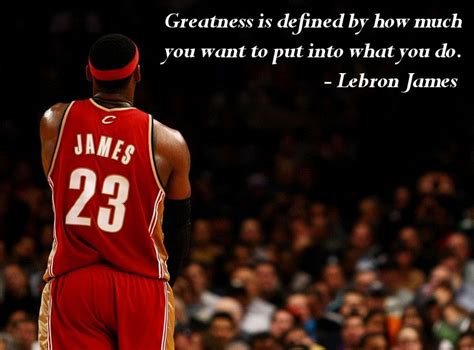 The NBA Season is about to start so this inspirational quote by LeBron James is very fitting ...