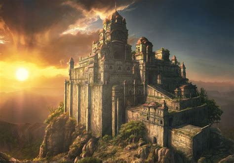 Titurion Castle | Castles,Cities,Towns and Landscapes | Fantasy castle ...