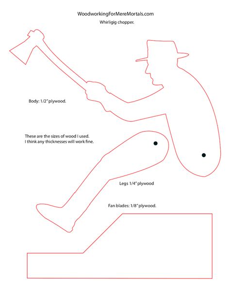 chopping man whirligig.pdf | Whirligigs patterns, Wood craft patterns ...