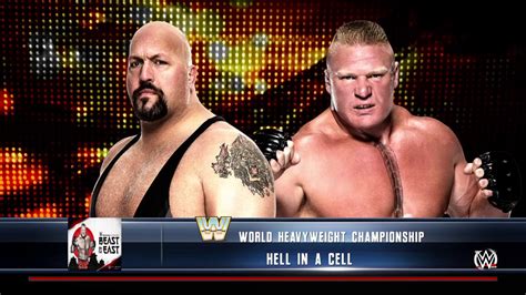 WWE 2K16 Brock Lesnar VS Big Show In A Hell In A Cell Match For WWE World Heavyweight Title ...