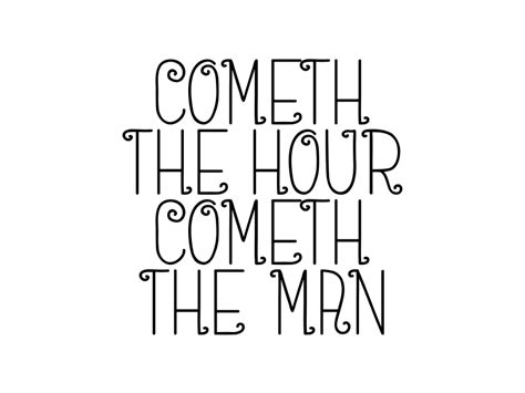 Cometh the Hour Cometh the Man Illustration par DUDLEY LAWRENCE ...