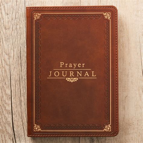 Classic LuxLeather Prayer Journal in Deep Tan