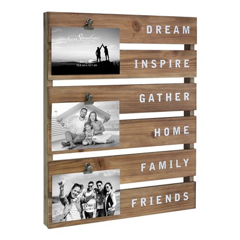 Natural Wood Plank Frame with Clip | Picture Frames | Stonebriar Collection