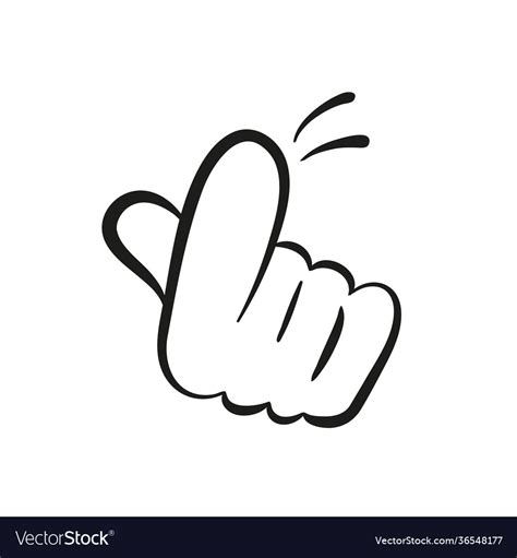 Cartoon hand gesture come here Royalty Free Vector Image