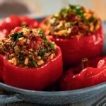 Stuffed Capsicums (with mince, rice & herbs) - AldiMum