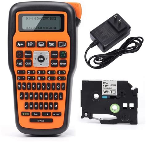 E1000 Pro Label Machine Industrial Label Maker, Labeller for Industrial Labeling Jobs Compatible ...