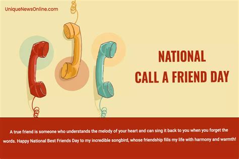 National Call A Friend Day 2023 Quotes, Wishes, Images, Messages, Greetings, Sayings, Cliparts ...