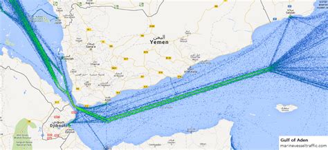 GULF OF ADEN SHIP TRAFFIC | ShipTraffic.net