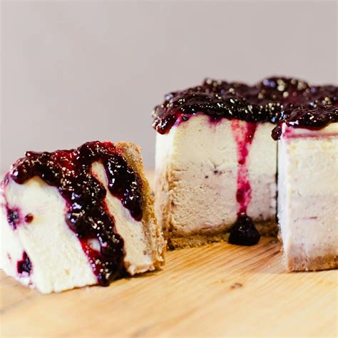 Montana Huckleberry Cheesecake by Elle's Belles Bakery - Goldbelly