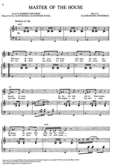 Les Miserables - Master of the House - Sheet music | Sheet music, Violin music, Violin sheet music