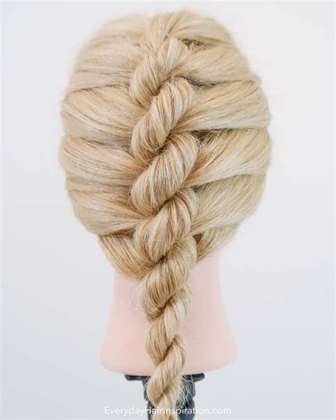 Single French Rope Braid Step By Step - Everyday Hair inspiration