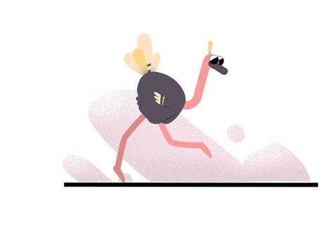 Flying ostrich by Alexey Goncharov on Dribbble