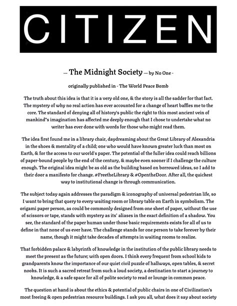 The Midnight Society — The Gallery Paper