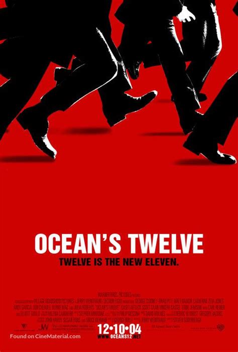 ''Ocean's Twelve - TWELVE IS THE NEW ELEVEN'' 2004 U.S movie poster ...