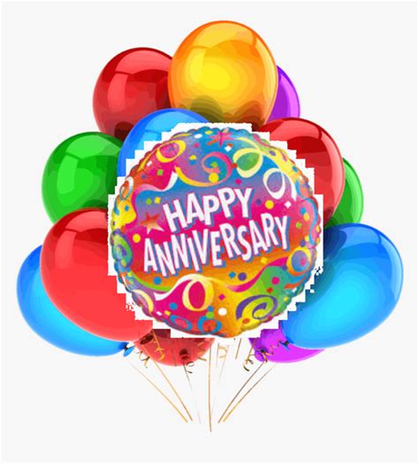 Balloon Transparent Happy Anniversary - Happy Anniversary Balloon Bouquet, HD Png Download ...