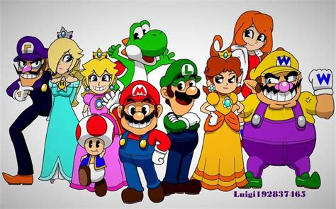 Classic Super Mario Crew by Luigi192837465 on DeviantArt | Super mario art, Super mario, Mario