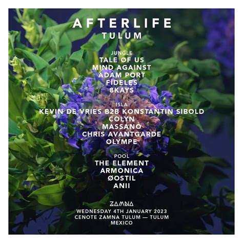 Afterlife Tulum 2023 Enero 4 - 3° Release GENERAL