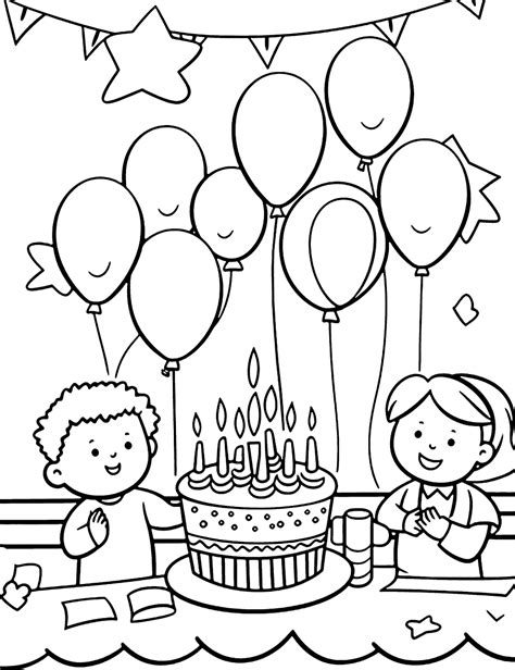 50 Happy Birthday Coloring Pages: Fun Printable Sheets