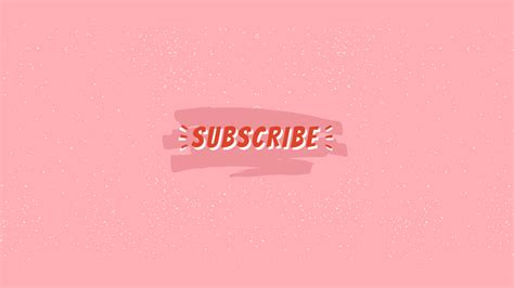 Subscribe inscription in pink Online YouTube Channel Art Template - VistaCreate