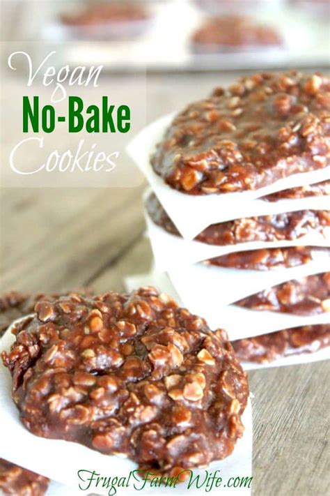 Vegan No-Bake Cookies | The Frugal Farm Wife